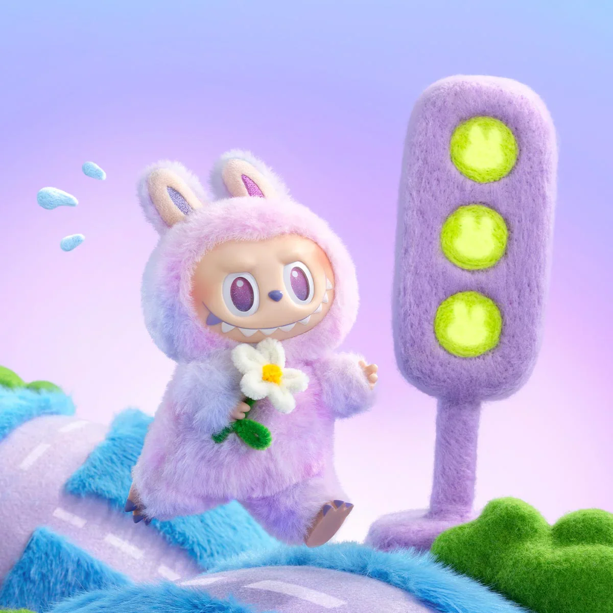 Purple Labubu Doll