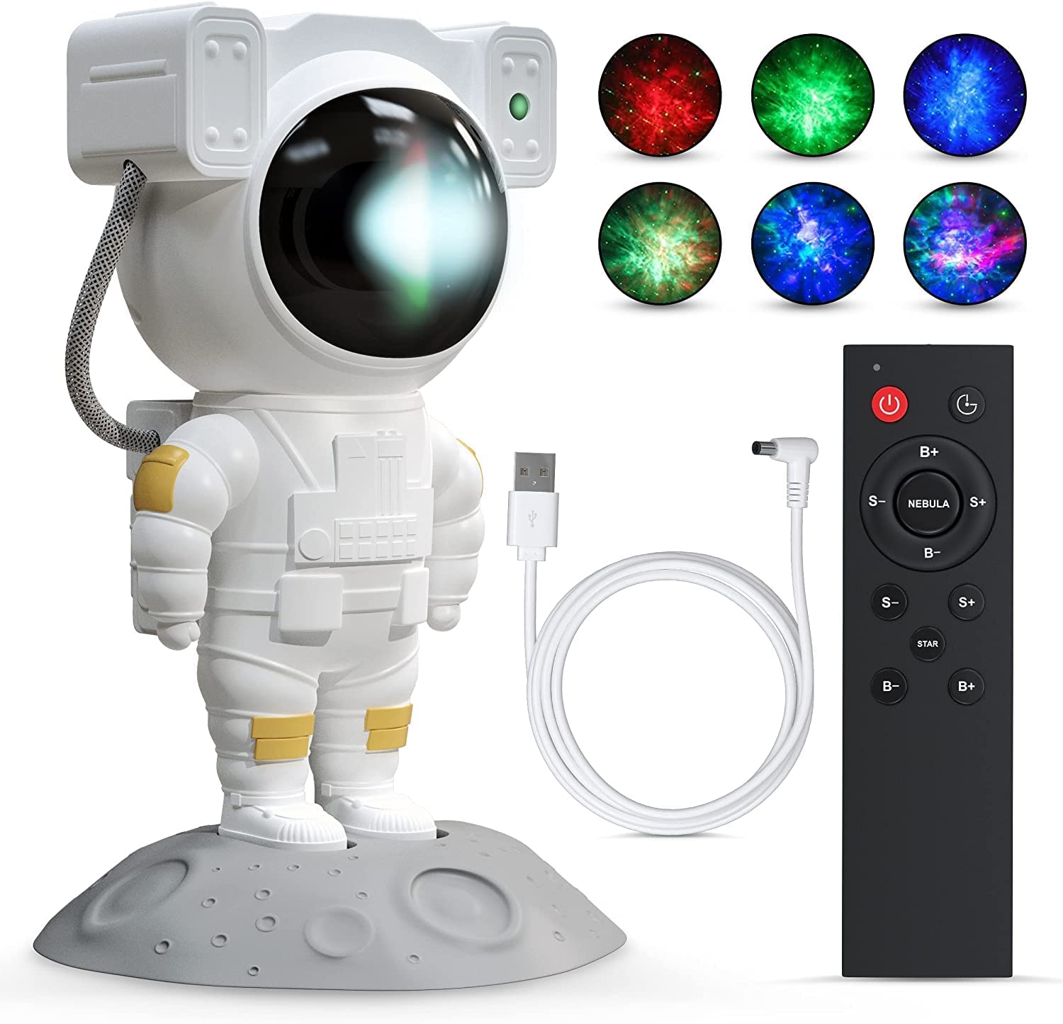 Astronaut Galaxy Projector Night Light 